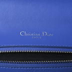 Smooth Calfskin Medium Diorama Flap Bag Blue
