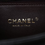 Caviar Quilted Maxi East West Coco Handle Flap Black