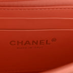 Caviar Quilted Handy Box Vanity Case Orange