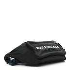 Recycled Sport Nylon Logo Embroidered Wheel Beltpack Black