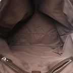 Tender GG Supreme Monogram Textured Dollar Calfskin Web Tote Beige Ebony New Acero
