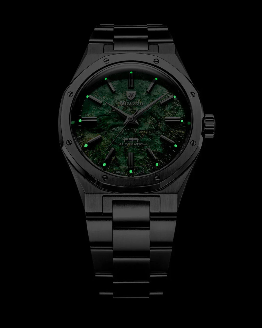 F77 SST Green Aventurine MK2 | 38mm, Mens Watch