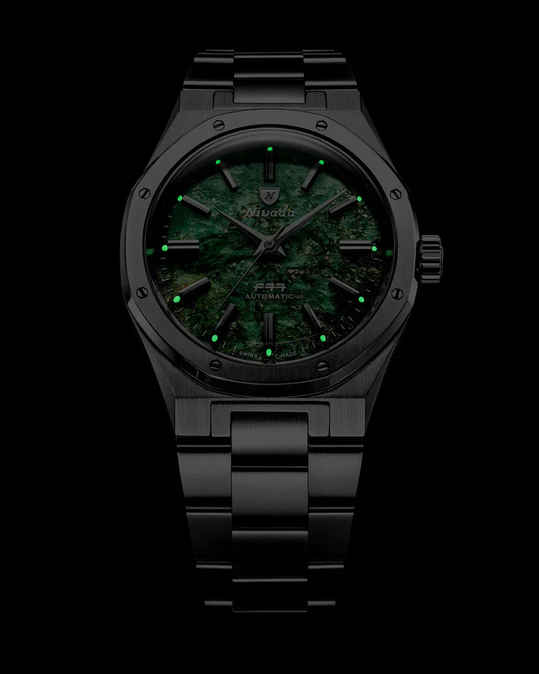 F77 SST Green Aventurine MK2 | 38mm, Mens Watch