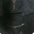 Santorini Lux Calfskin Y Drawstring Tote Black