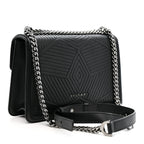 Quilted Nappa Smooth Calfskin Serpenti Forever Diamond Blast Shoulder Bag Black