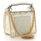 TPU FF Vitello Century F is Fendi Small Kan I Shoulder Bag White