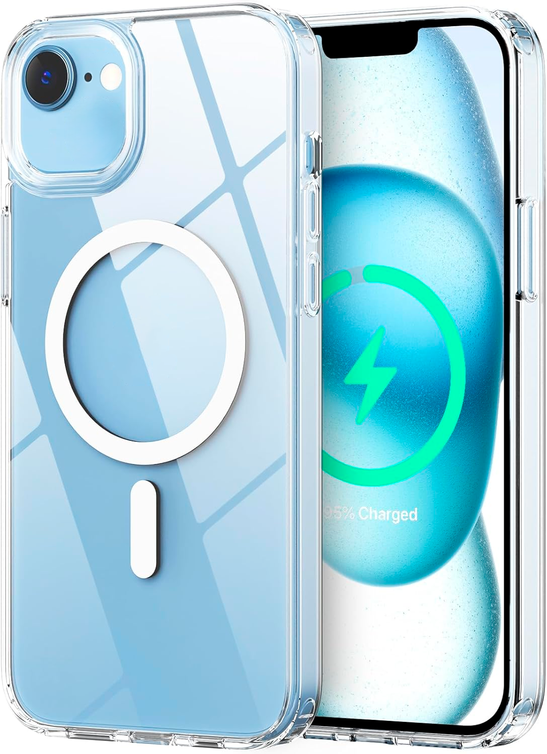 Entronix [Magnetic] Case Compatible with iPhone 16E - [Hard Back] Thick Clear