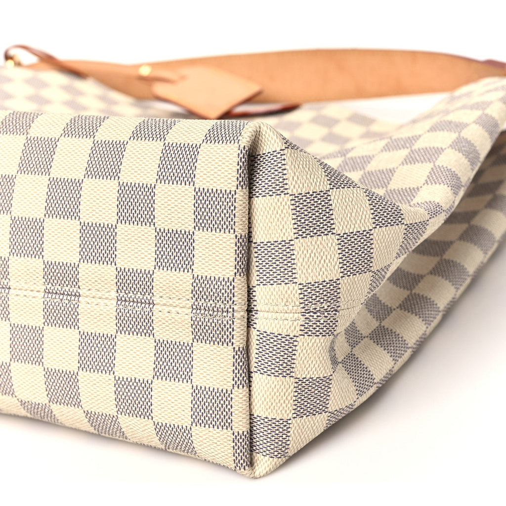 Damier Azur Graceful MM Rose Ballerine