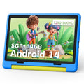 10-Inch Android Kids Tablet - 14 Octa-Core, 8GB RAM, 64GB ROM, Parental Control, Includes Protective Case - Ideal Gift for Toddlers