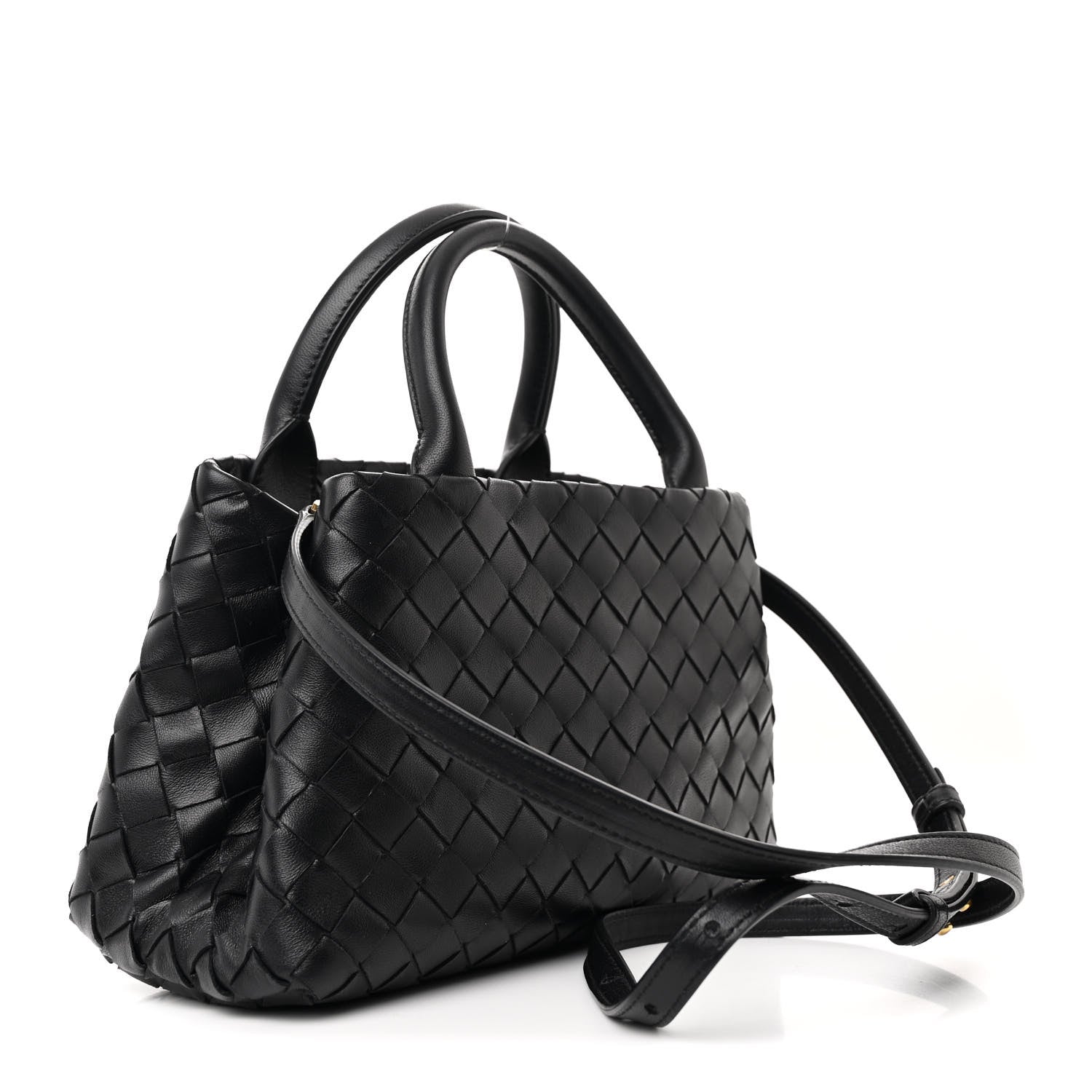 Nappa Intrecciato Small Tote Black