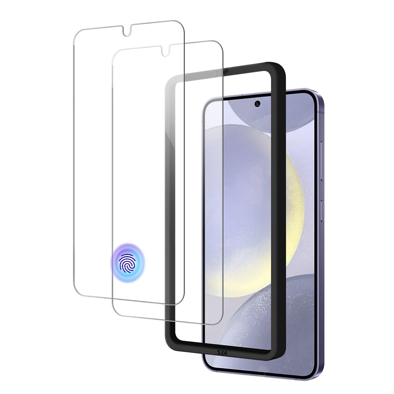 SAHARA - ZeroDamage Ultra-Strong Tempered Glass Screen Protector (2-Pack) - Samsung Galaxy S24+