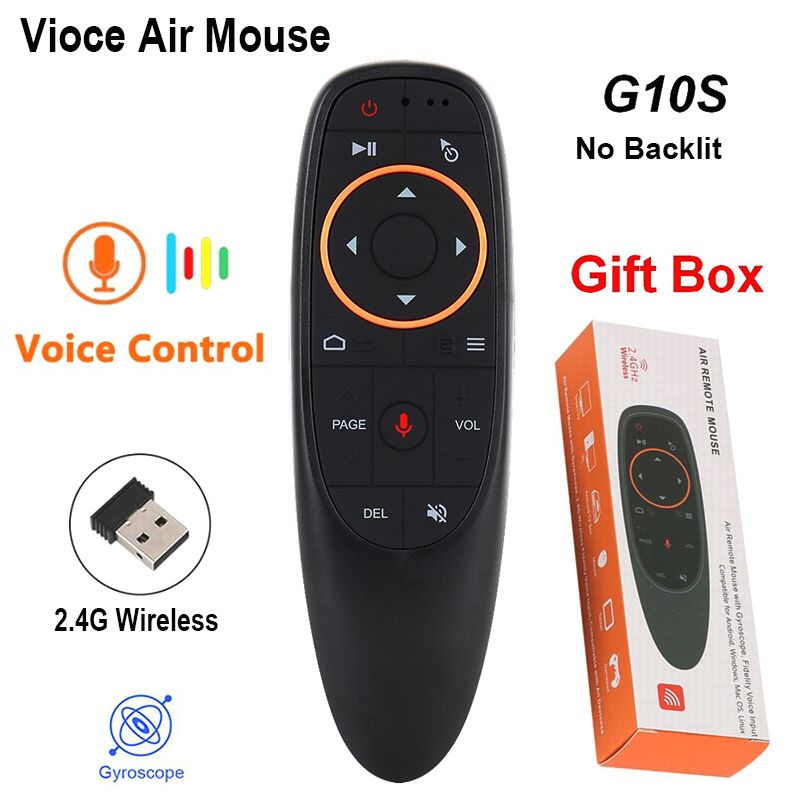 backlit voice flying mouse 2.4G wireless remote control six-axis gyroscope air flying mouse voice flying mouse