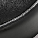 Smooth Calfskin Hula Hoop Shoulder Bag Black