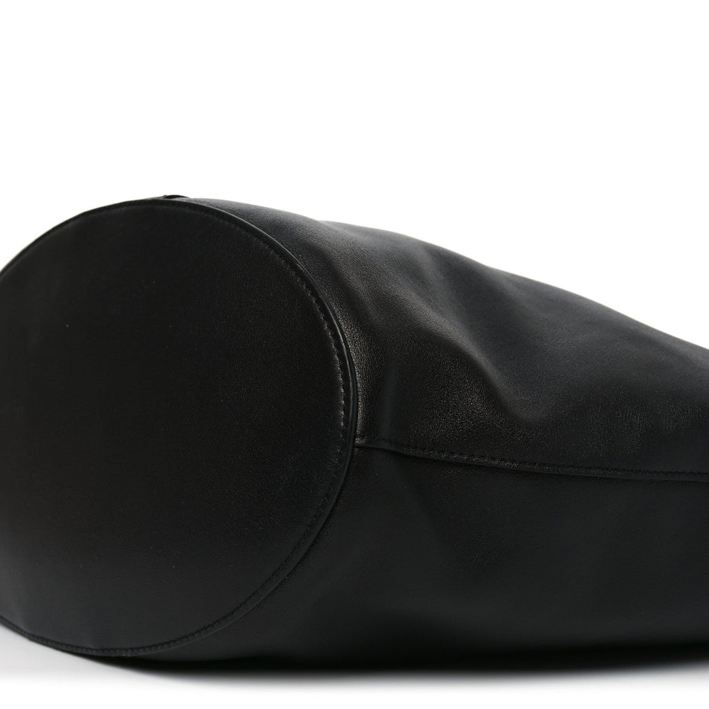 Santorini Lux Calfskin Y Drawstring Tote Black