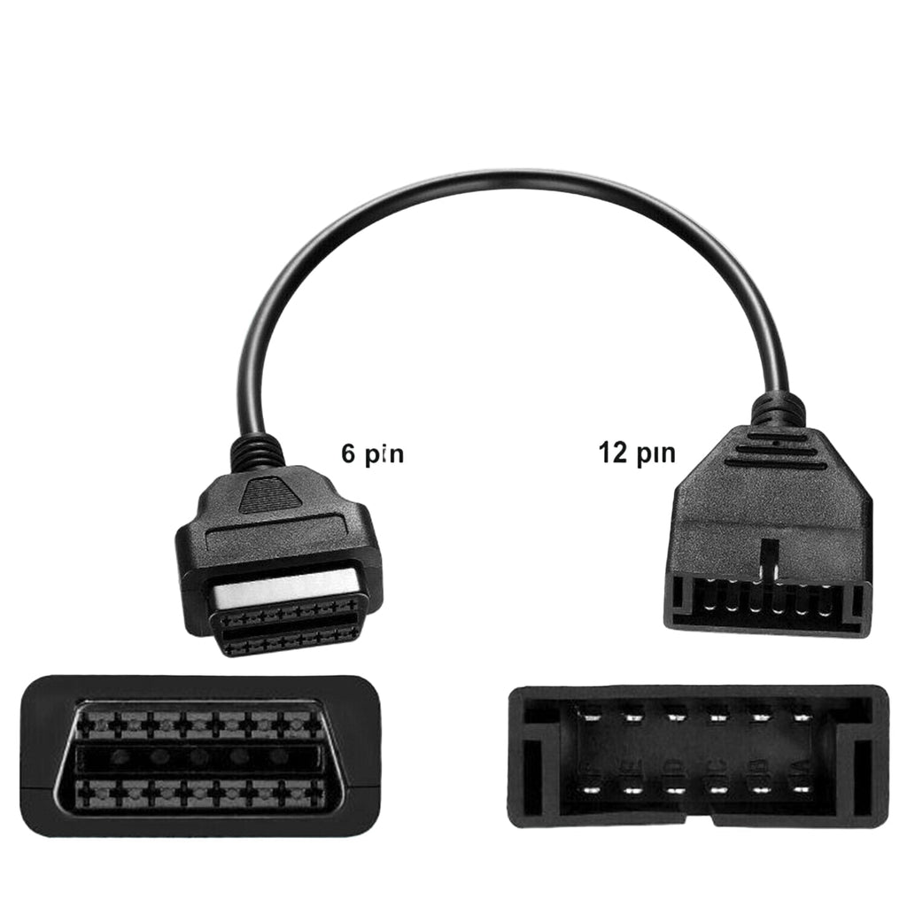 12 Pin OBD1 To 16 Pin OBD2 Convertor Adapter Cable For GM Diagnostic Scanner US