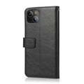 SAHARA - Indy Series Black Leather Wallet Case - iPhone 13 Mini