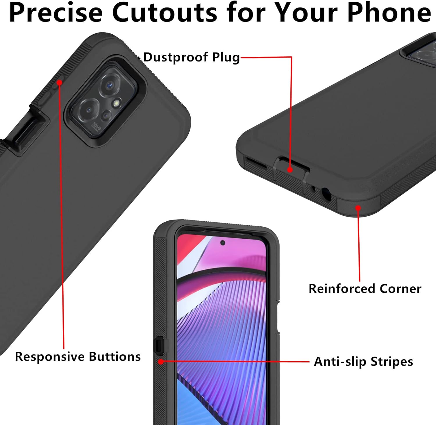 Entronix Case Compatible with Pixel 7 - Triple-Layer Heavy Duty Protection