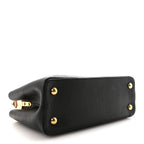 Taurillon Capucines MM Black Beige Red