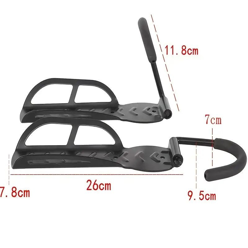 Heavy-Duty Wall Mount Bike/Scooter Hook - 50lb Capacity Adjustable Rack for Mi M365 & Ninebot ES1/ES2