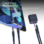 Nautica CH130 Charger - Fast Charging 30W PD USB-C / USB-A QC3.0 Dual Port Wall Charger for iPhone 16/15, Galaxy, Pixel