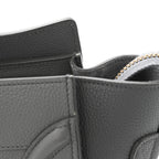 Baby Drummed Calfskin Micro Luggage Kohl