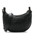 Nappa Intrecciato Small Gemelli Multipocket Bag Black