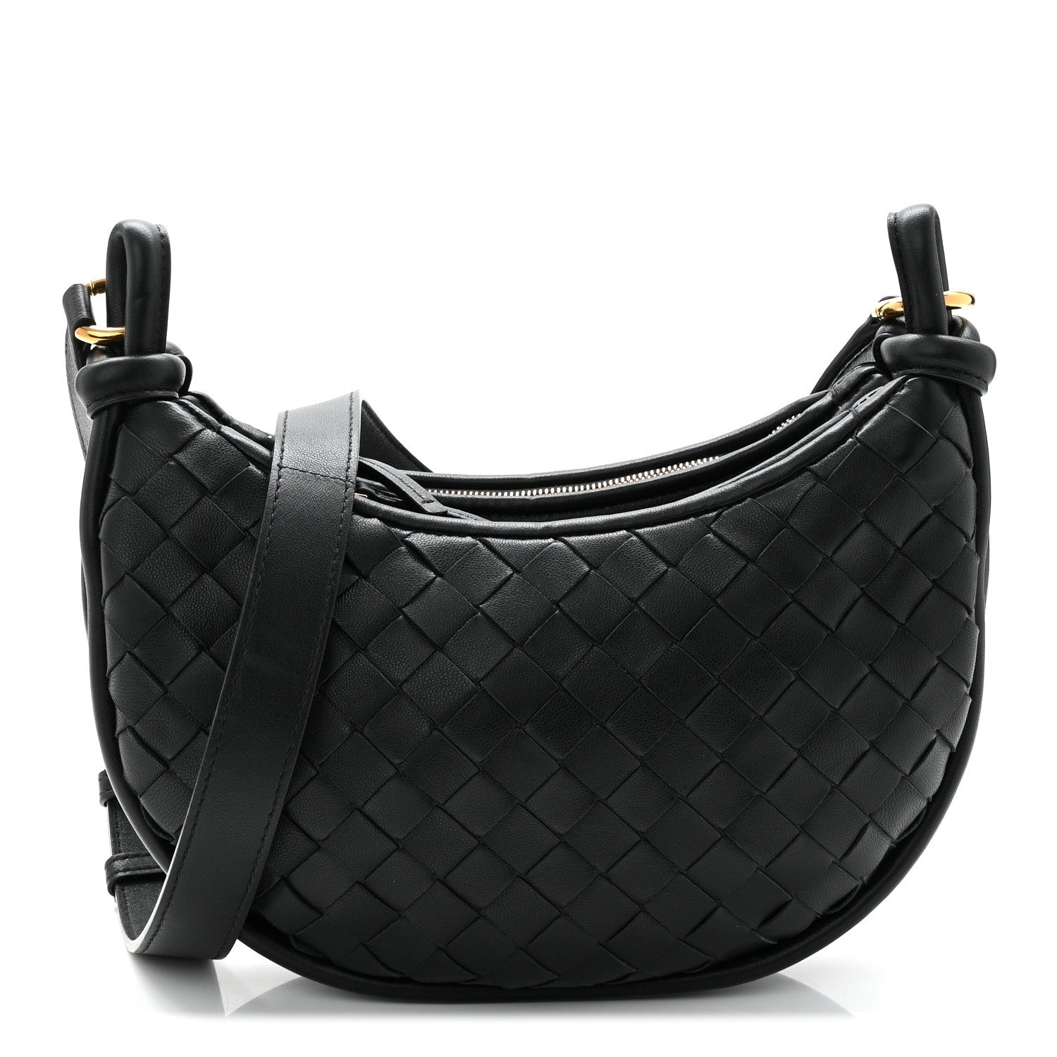 Nappa Intrecciato Small Gemelli Multipocket Bag Black