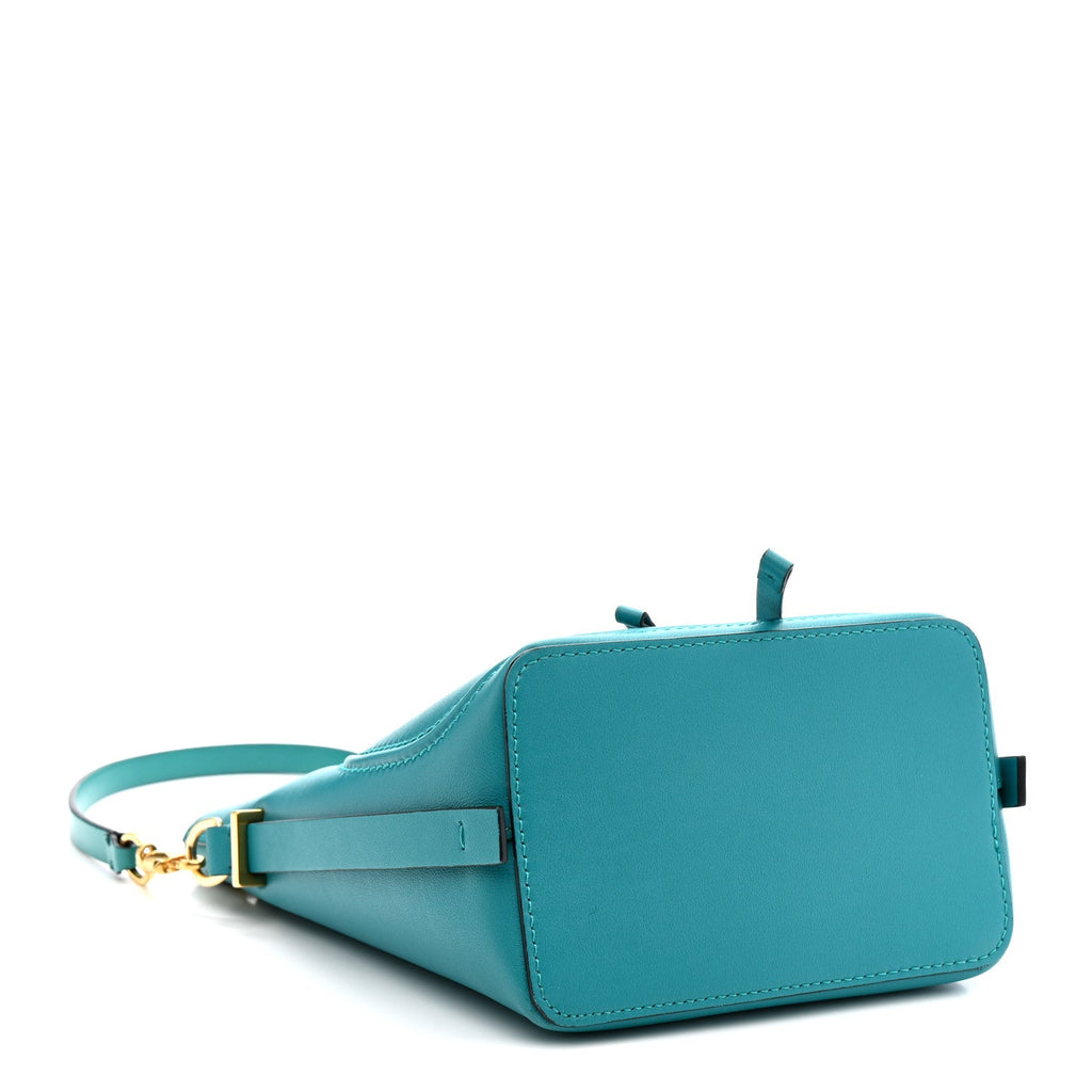 Calfskin Vlogo Bucket Bag Blue