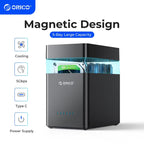 DS Series 5-Bay 3.5-Inch USB Hard Drive Enclosure with Magnetic SATA to Type-C for Cryptocurrency Mining