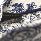 Canvas Embroidered Medium Dioriviera Toile De Jouy Book Tote Blue