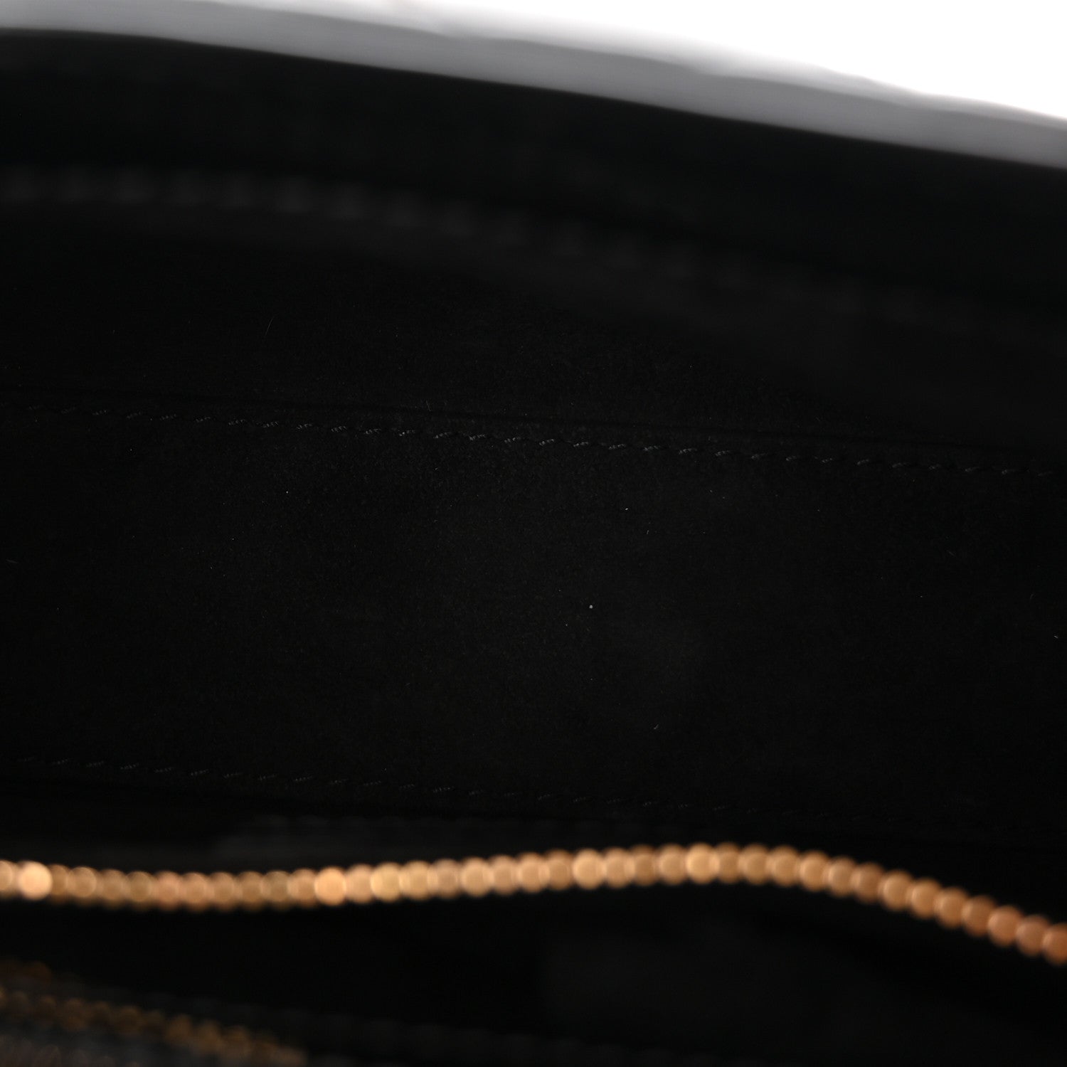 Patent Cannage Mini Lady Dior Black