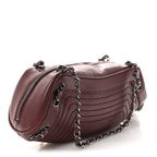 Lambskin Lax Small Tassel Shoulder Bag Dark Purple