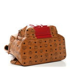 Visetos Medium Stark Logo Stripe Backpack Cognac Red