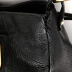 Chevre Gold Metallic Edge Hardware Velo Black