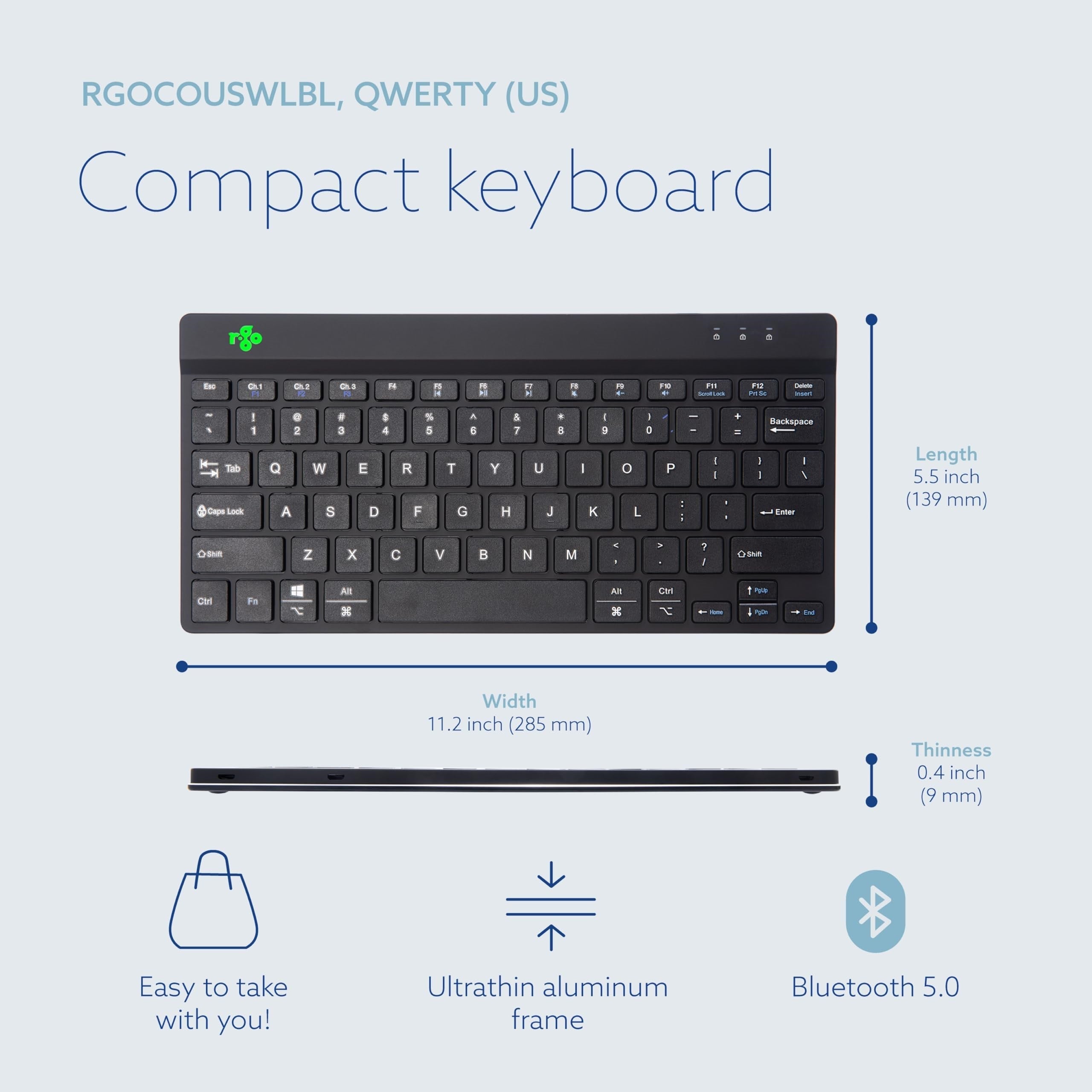 Compact Break ergonomic keyboard