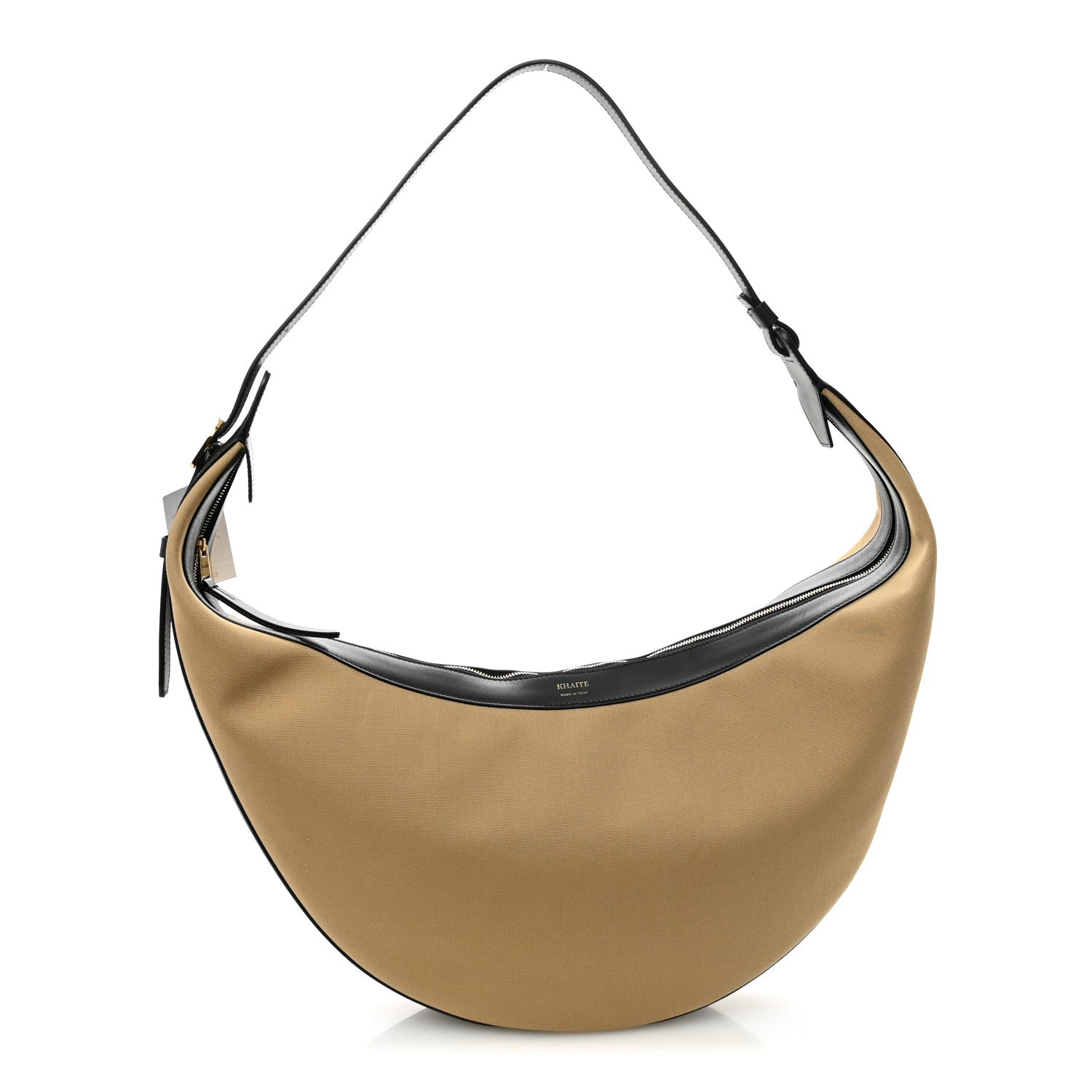 Canvas Calfskin August Hobo Beige