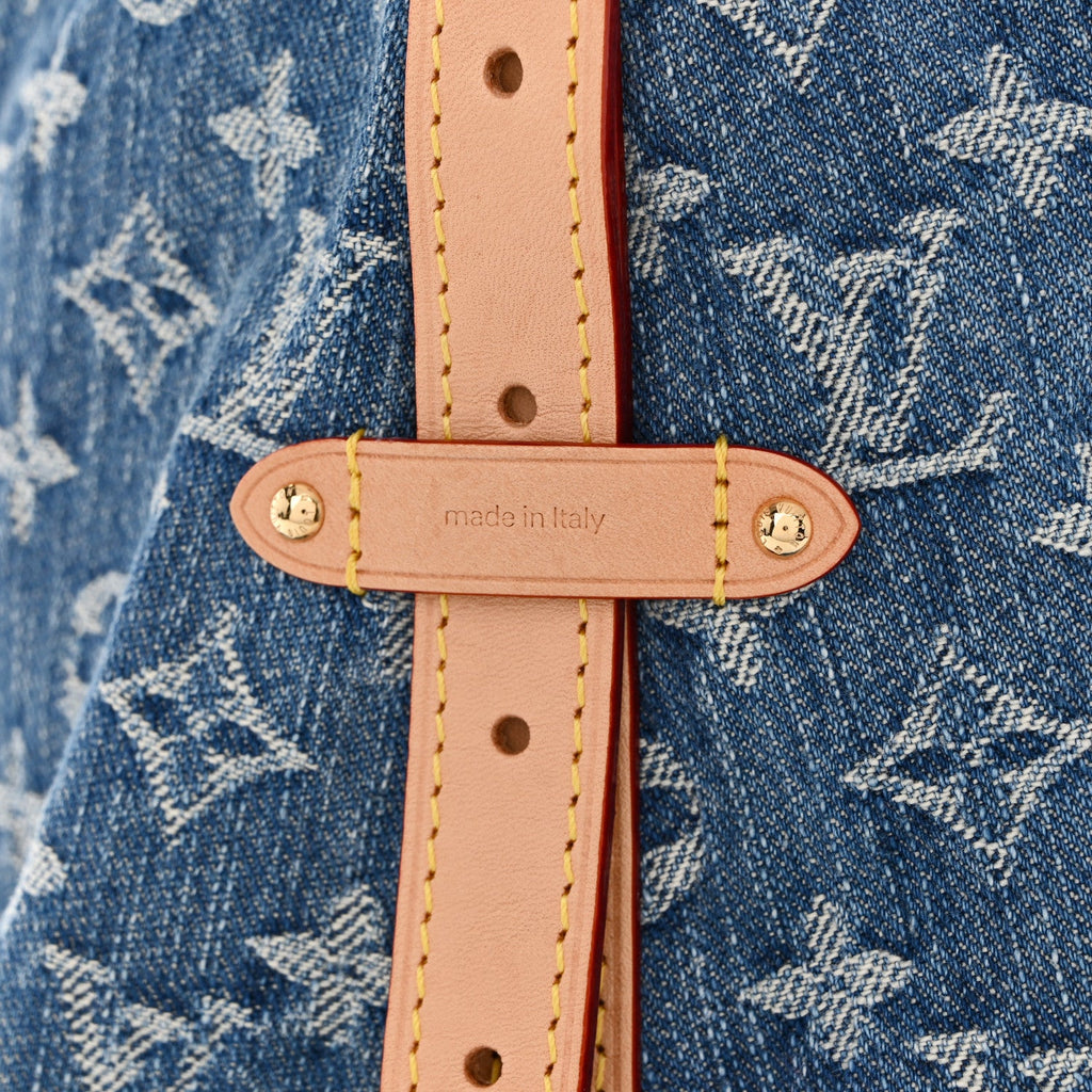 Monogram Denim CarryAll MM Blue