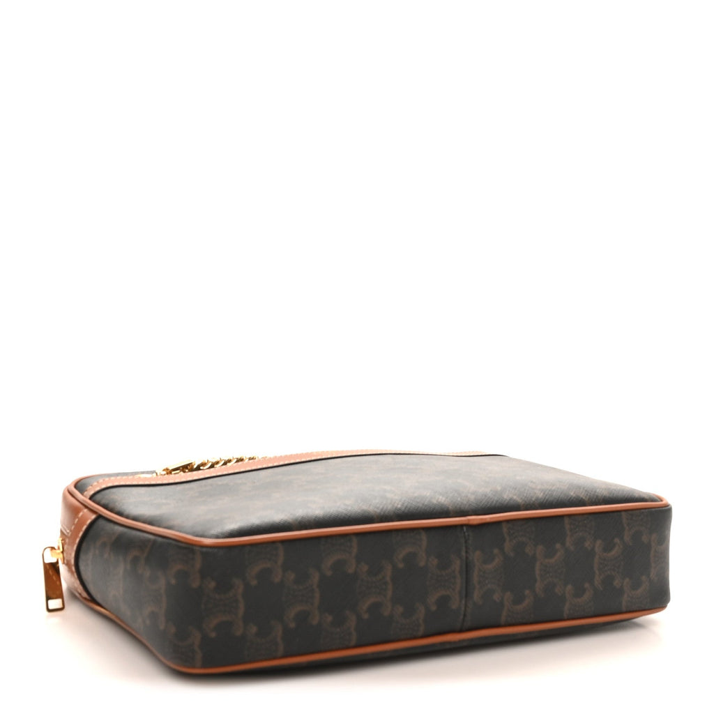 Triomphe Canvas Calfskin Medium Patapans Tan
