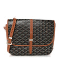 Goyardine Belvedere II MM Messenger Bag Black Gold