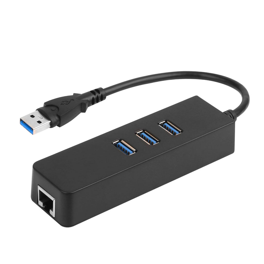3-Port USB 3.0 Hub + Gigabit Ethernet Adapter