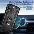 Entronix Bundle Compatible with iPhone 16 Pro Max - Guard Gripstand Case & 2 Clear Screen Protectors