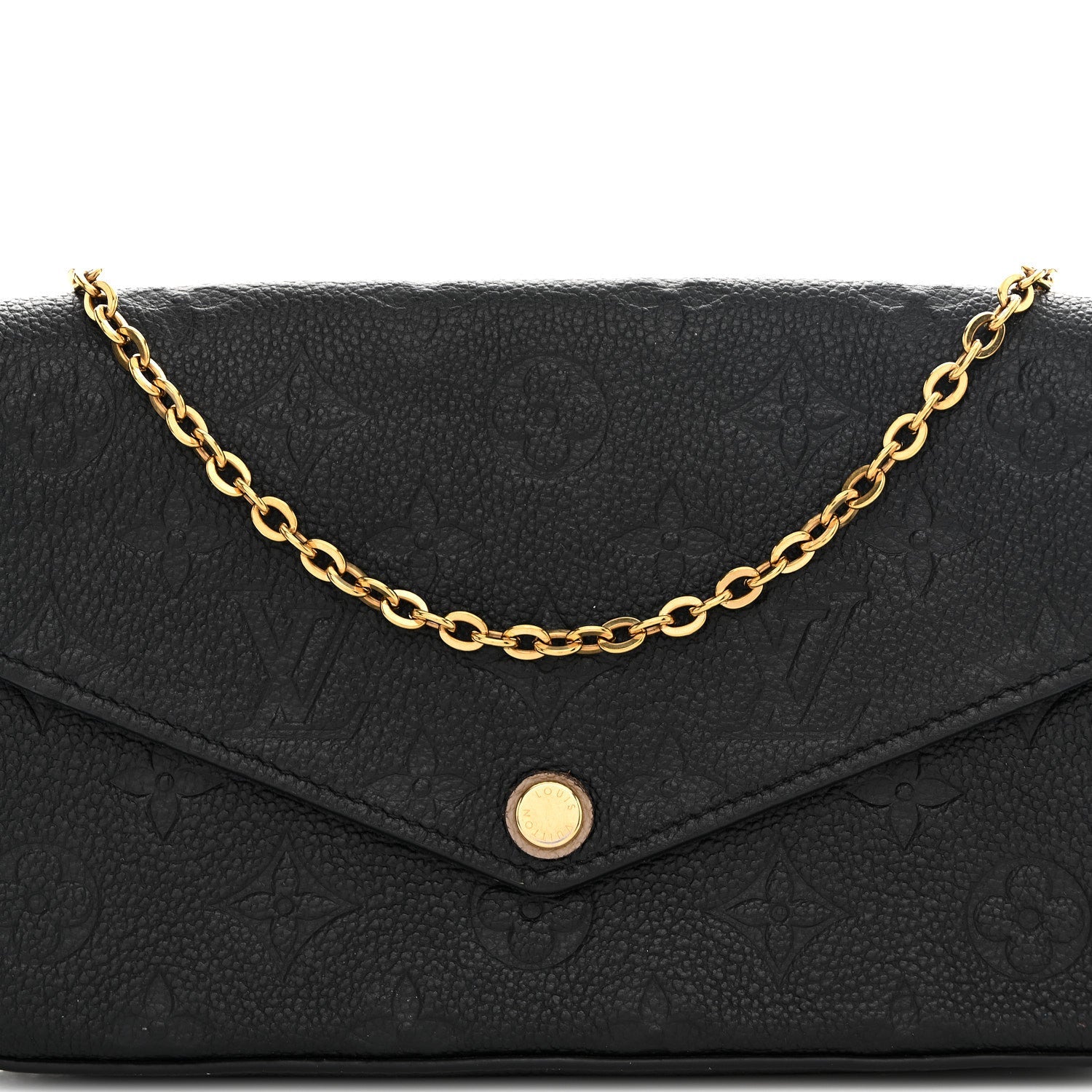 Empreinte Pochette Felicie Chain Wallet Black