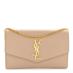 Grain De Poudre Monogram Uptown Chain Wallet Taupe