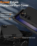 Entronix Bundle Compatible with Galaxy S24 Plus - Heavy Duty Case & 1 Clear Screen Protector
