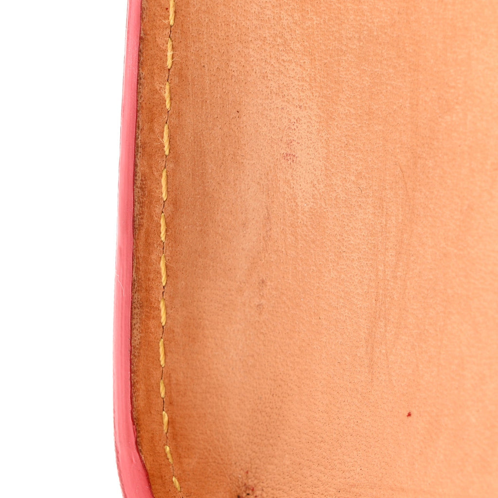 Monogram Calf Hair Spikes Iconoclasts Christian Louboutin Tote Red