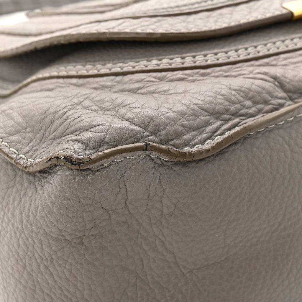 Calfskin Medium Marcie Satchel Cashmere Grey