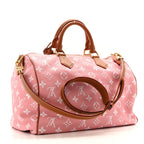 Calfskin Monogram Speedy P9 Bandouliere 40 Pink Sakura