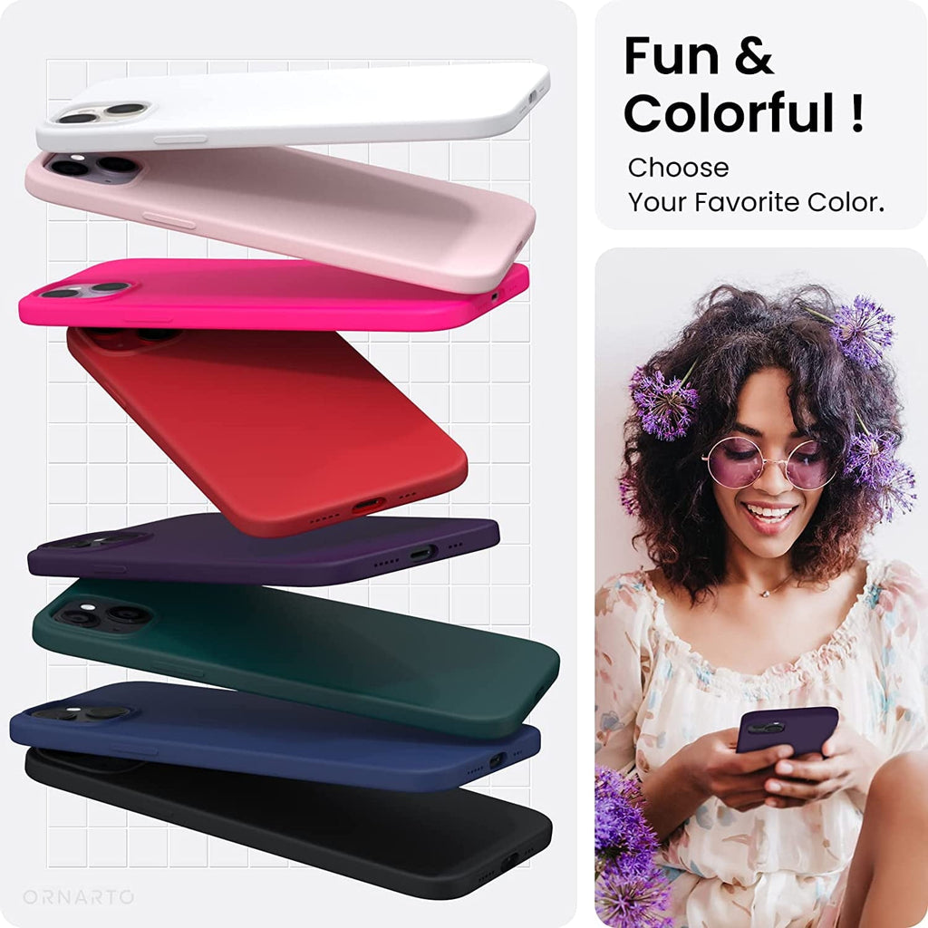 Entronix Case Compatible with iPhone 15 - Soft-Touch Liquid Silicone