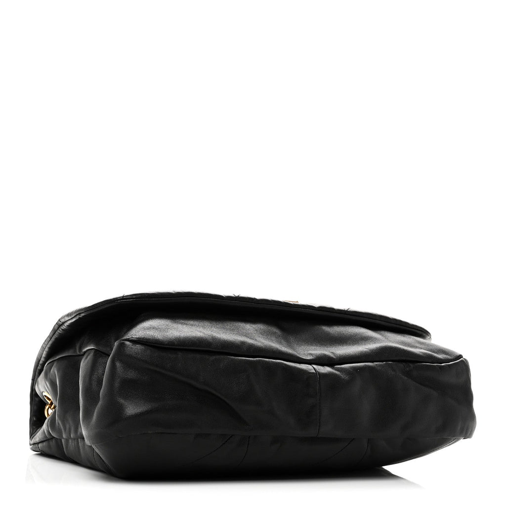 Lambskin Matelasse Monogram Large Jamie 4.3 Black
