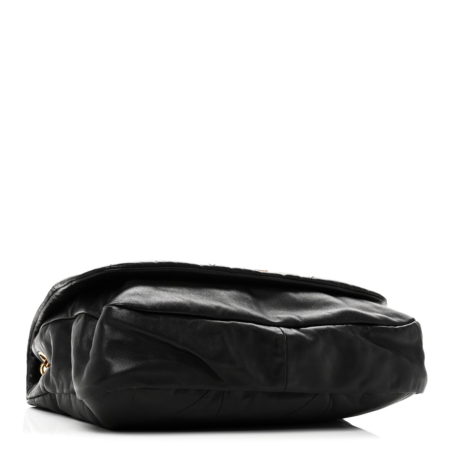 Lambskin Matelasse Monogram Large Jamie 4.3 Black
